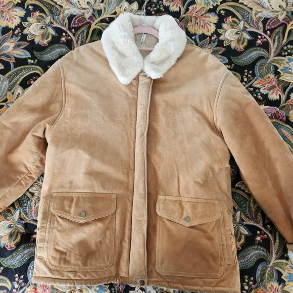 Vintage J.Percy For Marvin Richard's Camel Suede Leather Jacket - Picture 1 of 16